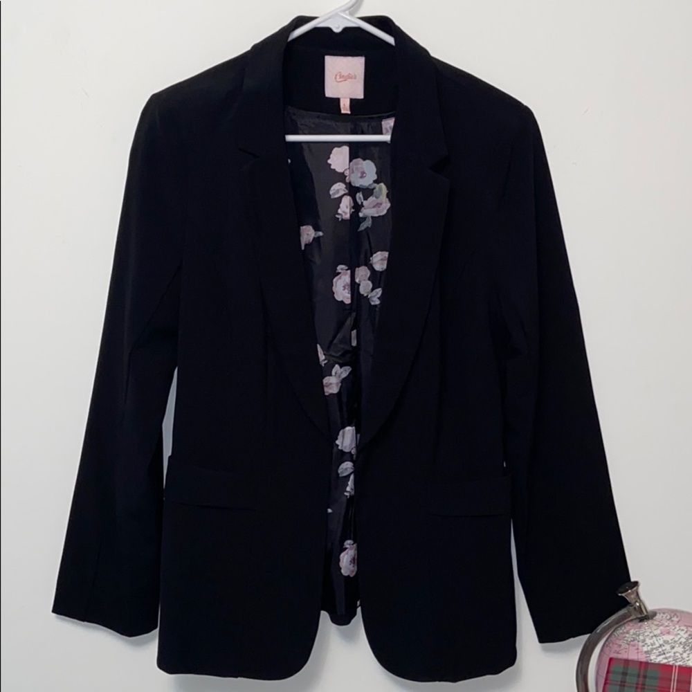 Candie’s black blazer!